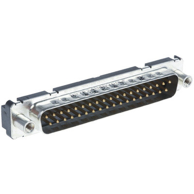 Amphenol FCI Delta D Series, 37 Way Through Hole PCB D-sub Connector Plug, 2.76mm Pitch