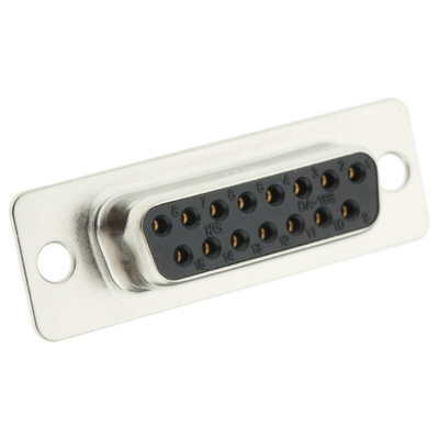 Hirose HD 15 Way Panel Mount D-sub Connector Socket