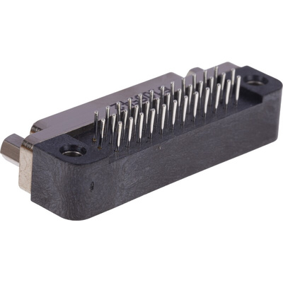 Glenair GMR7590 37 Way Right Angle Through Hole D-sub Connector Plug, 1.91mm Pitch