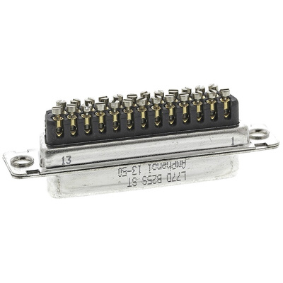 Amphenol 25 Way Cable Mount D-sub Connector Socket, 2.76mm Pitch