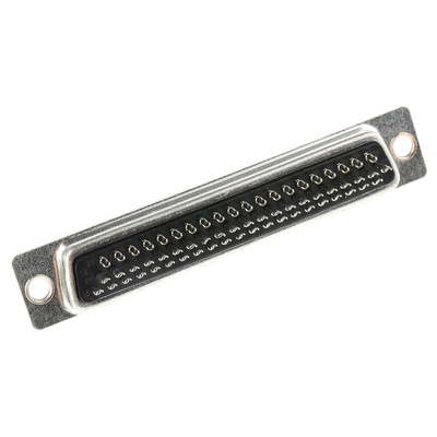 ITT Cannon ZD*A 62 Way Panel Mount D-sub Connector Socket, 2.29mm Pitch