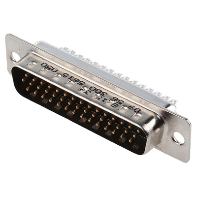 HARTING 44 Way Cable Mount D-sub Connector Plug, 2.29mm Pitch