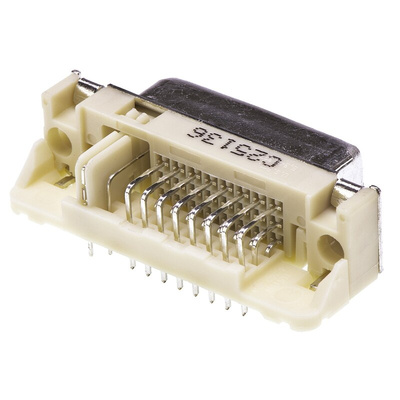Molex MicroCross 74320 29 Way Right Angle Through Hole D-sub Connector Socket, 1.91mm Pitch