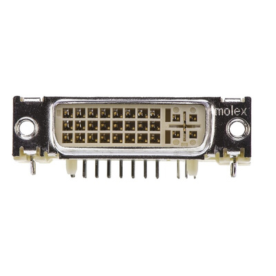 Molex MicroCross 74320 29 Way Right Angle Through Hole D-sub Connector Socket, 1.91mm Pitch