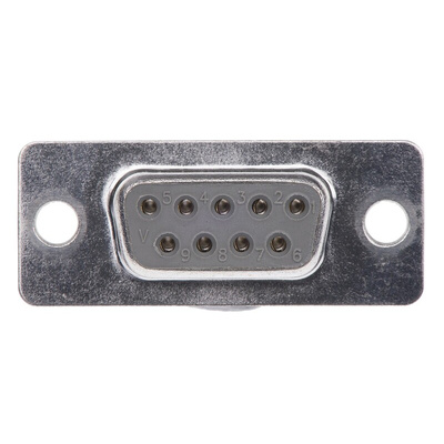 ASSMANN WSW A-DF 9 Way Through Hole D-sub Connector Socket, 2.77mm Pitch