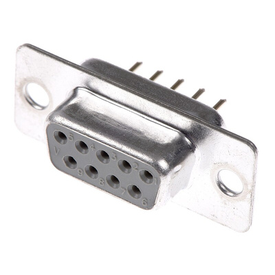 ASSMANN WSW A-DF 9 Way Through Hole D-sub Connector Socket, 2.77mm Pitch