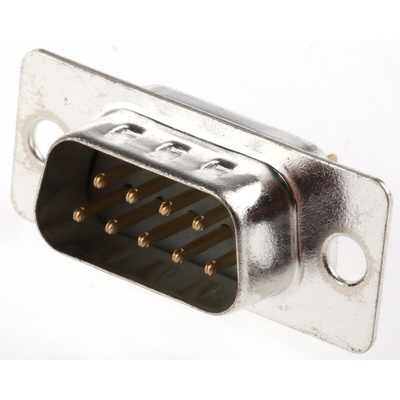 ASSMANN WSW A-DS 9 Way Through Hole D-sub Connector Plug, 2.77mm Pitch