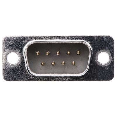 ASSMANN WSW A-DS 9 Way Through Hole D-sub Connector Plug, 2.77mm Pitch