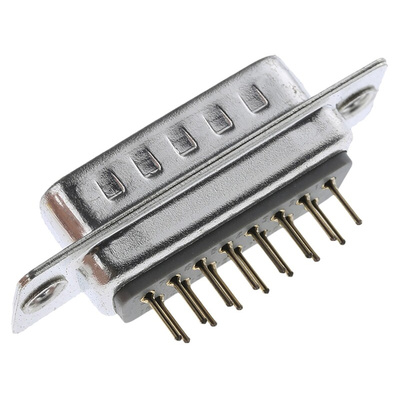 ASSMANN WSW A-DS 15 Way Through Hole D-sub Connector Plug, 2.77mm Pitch