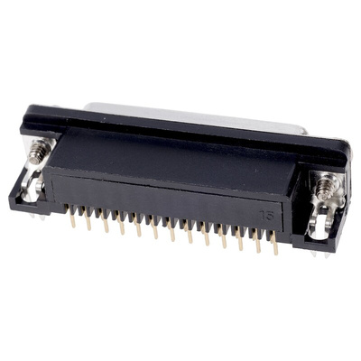 ASSMANN WSW A-DF 25 Way Right Angle Through Hole D-sub Connector Socket, 2.77mm Pitch, with 4-40 UNC Screwlocks