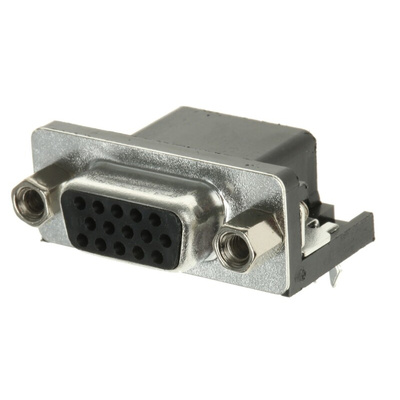 ASSMANN WSW A-HDF 15 Way Right Angle Through Hole D-sub Connector Socket, 1.98mm Pitch