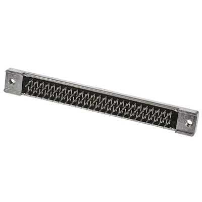 TE Connectivity Amplimite .050 III 100 Way Through Hole D-sub Connector Socket, 2.54mm Pitch