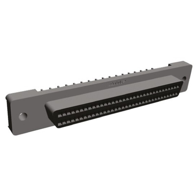 TE Connectivity Amplimite .050 III 68 Way Through Hole D-sub Connector Socket, 2.54mm Pitch