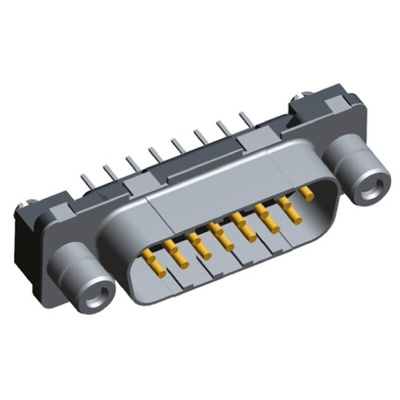 TE Connectivity Amplimite HDP-20 15 Way Through Hole D-sub Connector Plug, 2.74mm Pitch, with 4-40 UNC Female