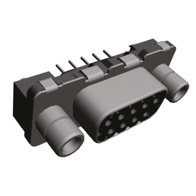 TE Connectivity Amplimite HD-20 9 Way Through Hole D-sub Connector Socket, 2.8mm Pitch, with 4-40 UNC Female