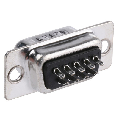 Amphenol ICC SD 9 Way Panel Mount D-sub Connector Plug