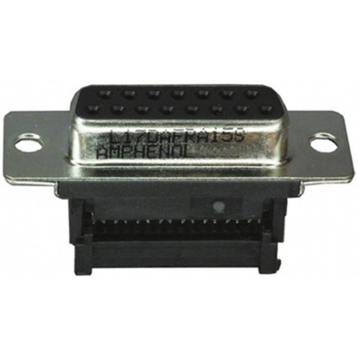 Amphenol ICC DFR 37 Way Right Angle Cable Mount D-sub Connector Socket, 2.77mm Pitch