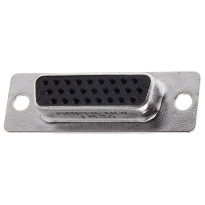 Amphenol HD 26 Way Panel Mount D-sub Connector Socket