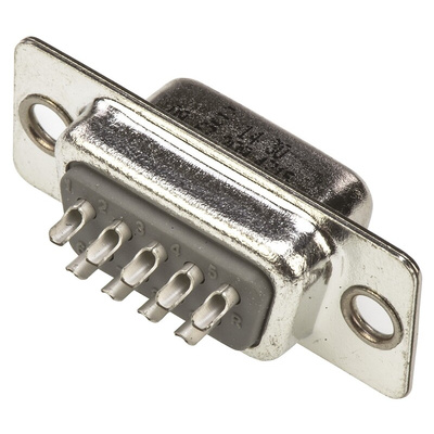 HARTING 9 Way Panel Mount D-sub Connector Socket, 2.77mm Pitch
