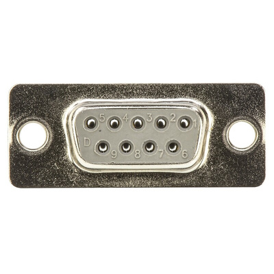 HARTING 9 Way Panel Mount D-sub Connector Socket, 2.77mm Pitch