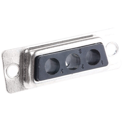HARTING 3 Way Cable Mount D-sub Connector Socket, 6.86mm Pitch