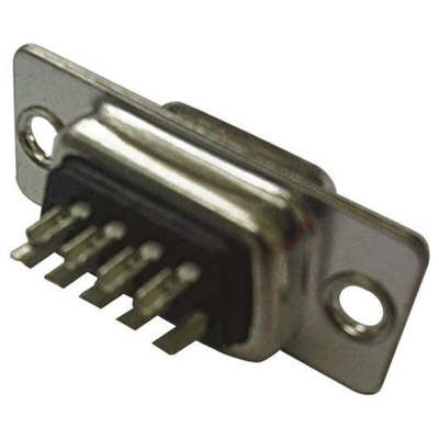 Amphenol ICC FCE17 9 Way Panel Mount D-sub Connector Socket, 2.74mm Pitch