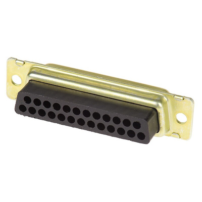 TE Connectivity Amplimite HDP-20 25 Way Cable Mount D-sub Connector Socket