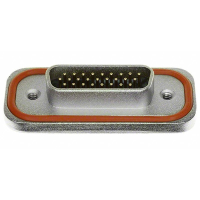 Amphenol ICC 26 Way Through Hole D-sub Connector Plug, 2.3mm Pitch