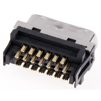 Hirose DH 27 Way Cable Mount D-sub Connector Socket, 1mm Pitch