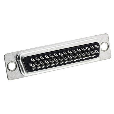 Amphenol FCI 44 Way Panel Mount D-sub Connector Socket, 2.29mm Pitch
