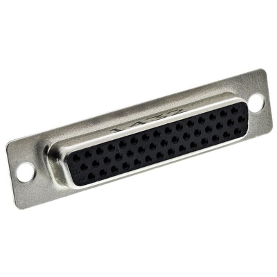 Amphenol FCI 44 Way Panel Mount D-sub Connector Socket, 2.29mm Pitch