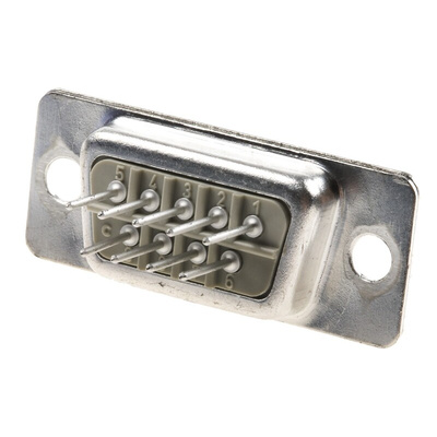 Harting D-Sub Standard 9 Way Through Hole D-sub Connector Plug, 2.74mm Pitch