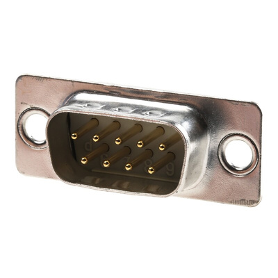Harting D-Sub Standard 9 Way Through Hole D-sub Connector Plug, 2.74mm Pitch