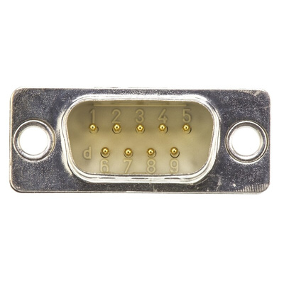 HARTING 9 Way Panel Mount D-sub Connector Plug, 2.77mm Pitch