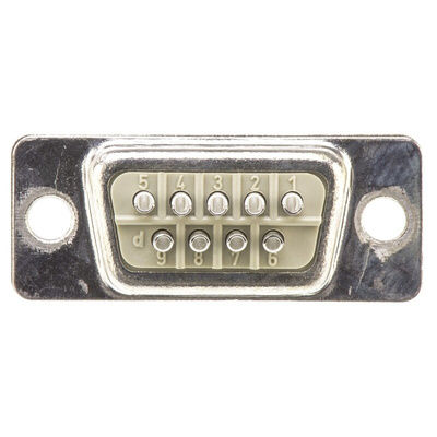 HARTING 9 Way Panel Mount D-sub Connector Plug, 2.77mm Pitch