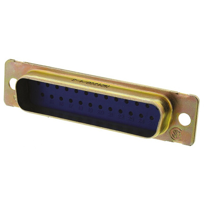 TE Connectivity Amplimite 109 25 Way Cable Mount D-sub Connector Plug