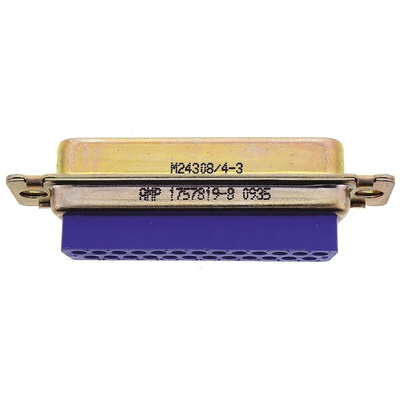 TE Connectivity Amplimite 109 25 Way Cable Mount D-sub Connector Plug