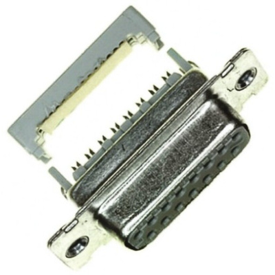 3M 8300 25 Way Right Angle Cable Mount D-sub Connector Socket, 2.8mm Pitch