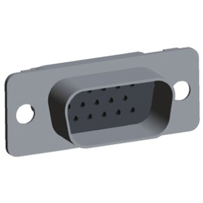 TE Connectivity Amplimite 90 15 Way Cable Mount D-sub Connector Plug