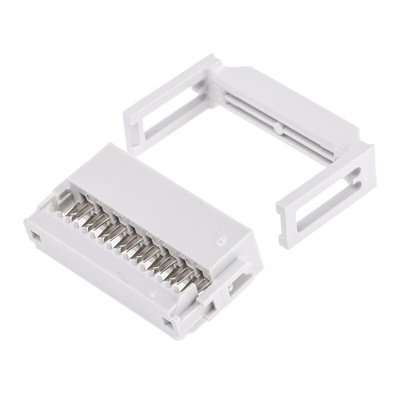 Amphenol Communications Solutions Quickie 16 Way Right Angle Cable Mount IDC Connector Socket, 2.54mm Pitch