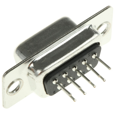 MH Connectors MHDD 9 Way Through Hole D-sub Connector Socket, 2.77mm Pitch