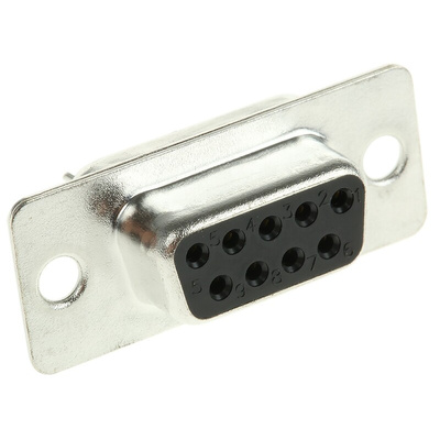 MH Connectors MHDD 9 Way Through Hole D-sub Connector Socket, 2.77mm Pitch