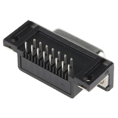 MH Connectors MHDD 15 Way Right Angle Through Hole D-sub Connector Socket, 2.77mm Pitch