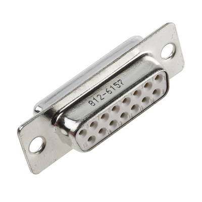 FCT from Molex F 15 Way Panel Mount D-sub Connector Socket
