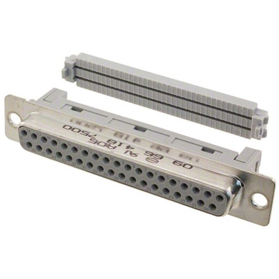 HARTING D-Sub Standard 37 Way Cable Mount D-sub Connector Socket, 2.77mm Pitch