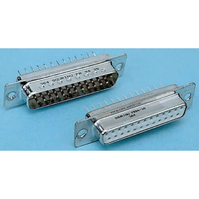 Amphenol ICC D 15 Way Through Hole D-sub Connector Plug, 2.74mm Pitch