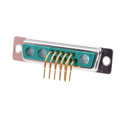 FCT from Molex FM 3 (Power), 10 (Signal) Way Right Angle Through Hole D-sub Connector Socket