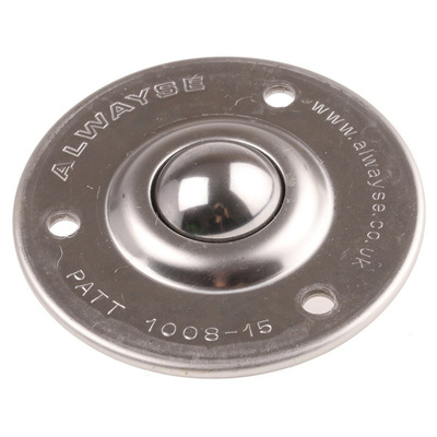 ALWAYSE 3-Hole Flange 25mm Stainless Steel Ball Transfer Unit