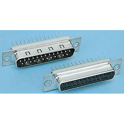 Harting 15 Way Through Hole D-sub Connector Socket, 2.74mm Pitch