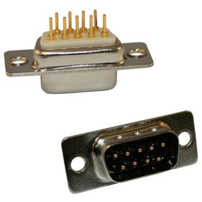 Norcomp SEAL-D 9 Way Through Hole D-sub Connector Plug, 2.769mm Pitch